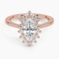 Sunflower Halo Diamond Engagement Ring