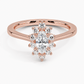 Sunflower Halo Diamond Engagement Ring