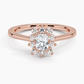 Sunflower Halo Diamond Engagement Ring