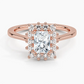 Sunflower Halo Diamond Engagement Ring