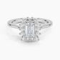 Sunflower Halo Diamond Engagement Ring