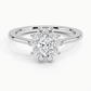 Sunflower Halo Diamond Engagement Ring