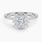 Sunflower Halo Diamond Engagement Ring