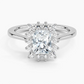 Sunflower Halo Diamond Engagement Ring