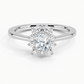Sunflower Halo Diamond Engagement Ring