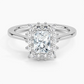 Sunflower Halo Diamond Engagement Ring