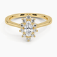 Sunflower Halo Diamond Engagement Ring