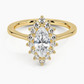 Sunflower Halo Diamond Engagement Ring