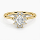 Sunflower Halo Diamond Engagement Ring