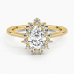 Sunflower Halo Diamond Engagement Ring