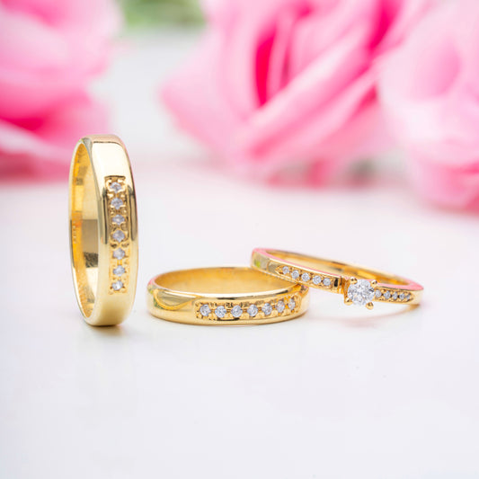 Silvia Wedding Ring Set