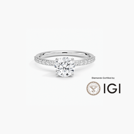 .50 ct Lab Grown Diamond in 14K Whitegold Ring