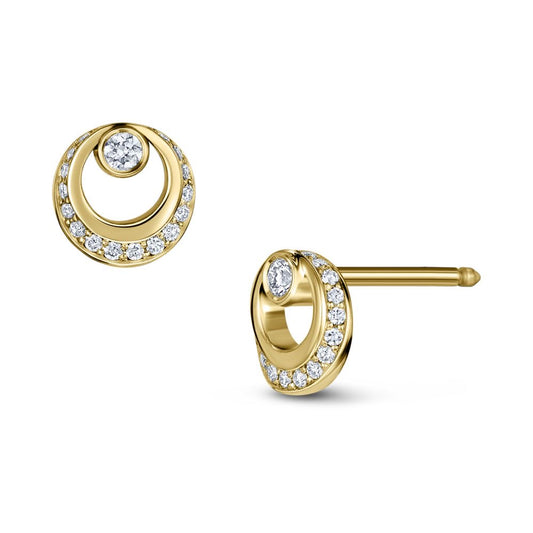 Lindy Stud Diamond Earrings