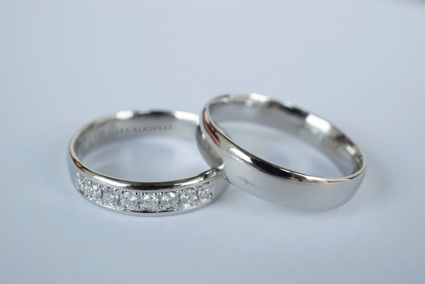 Liam Diamond Platinum Wedding Rings