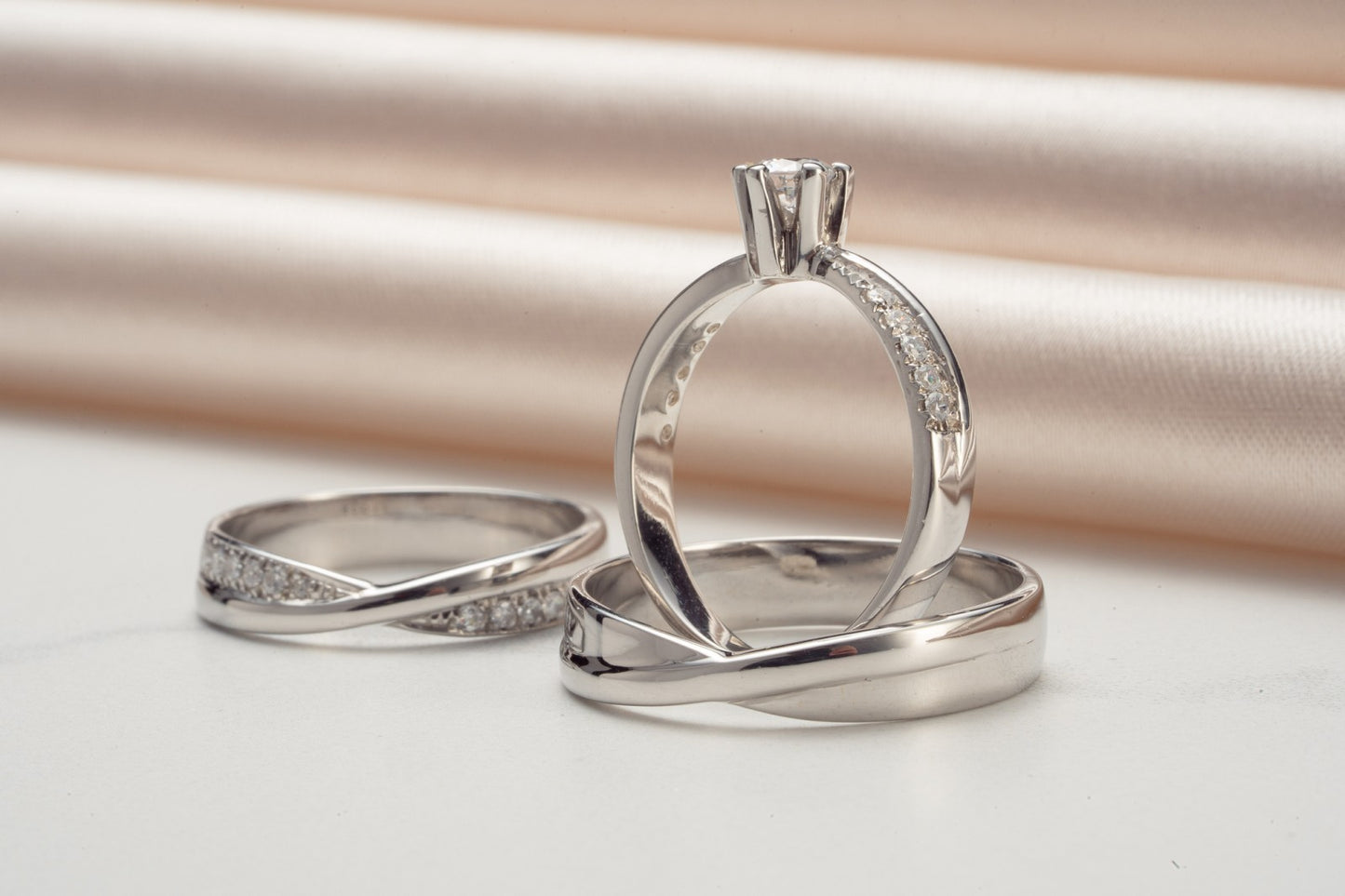 Rafaela Diamond Wedding Rings Set