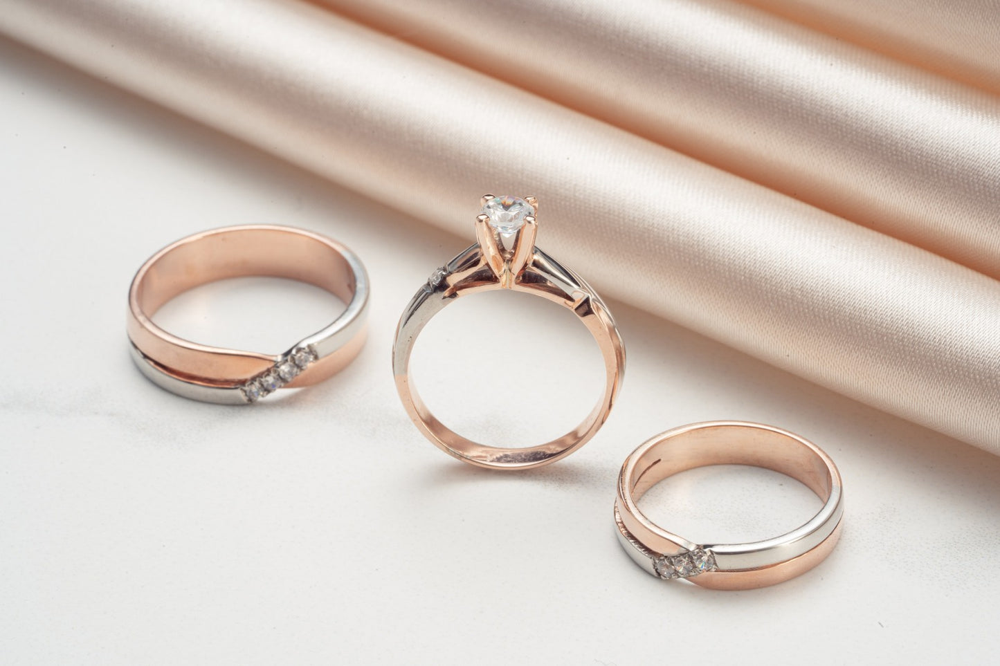 Jolie Diamond Wedding Ring Set
