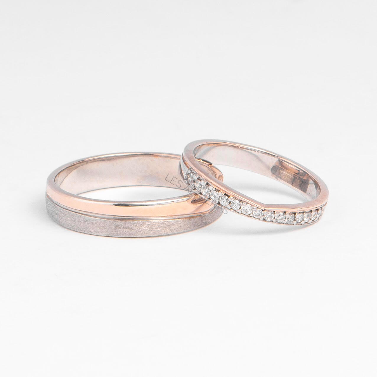 designed to perfectly stack and match with your protruding engagement ring, making the perfect classy-look.